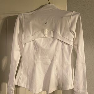 LuLuLemon White ZIP Up Fitted Jacket
